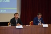 Участников НТС приветствуют заместитель начальника Департамента, начальник Управления ПАО «Газпром» Александр Ишков и главный инженер ООО «Газпром трансгаз Югорск» Валерий Братков