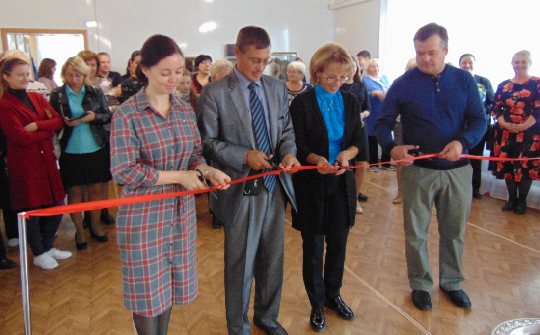 Во время открытия выставки