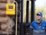 Газовый счетчик на газифицированном домовладении
