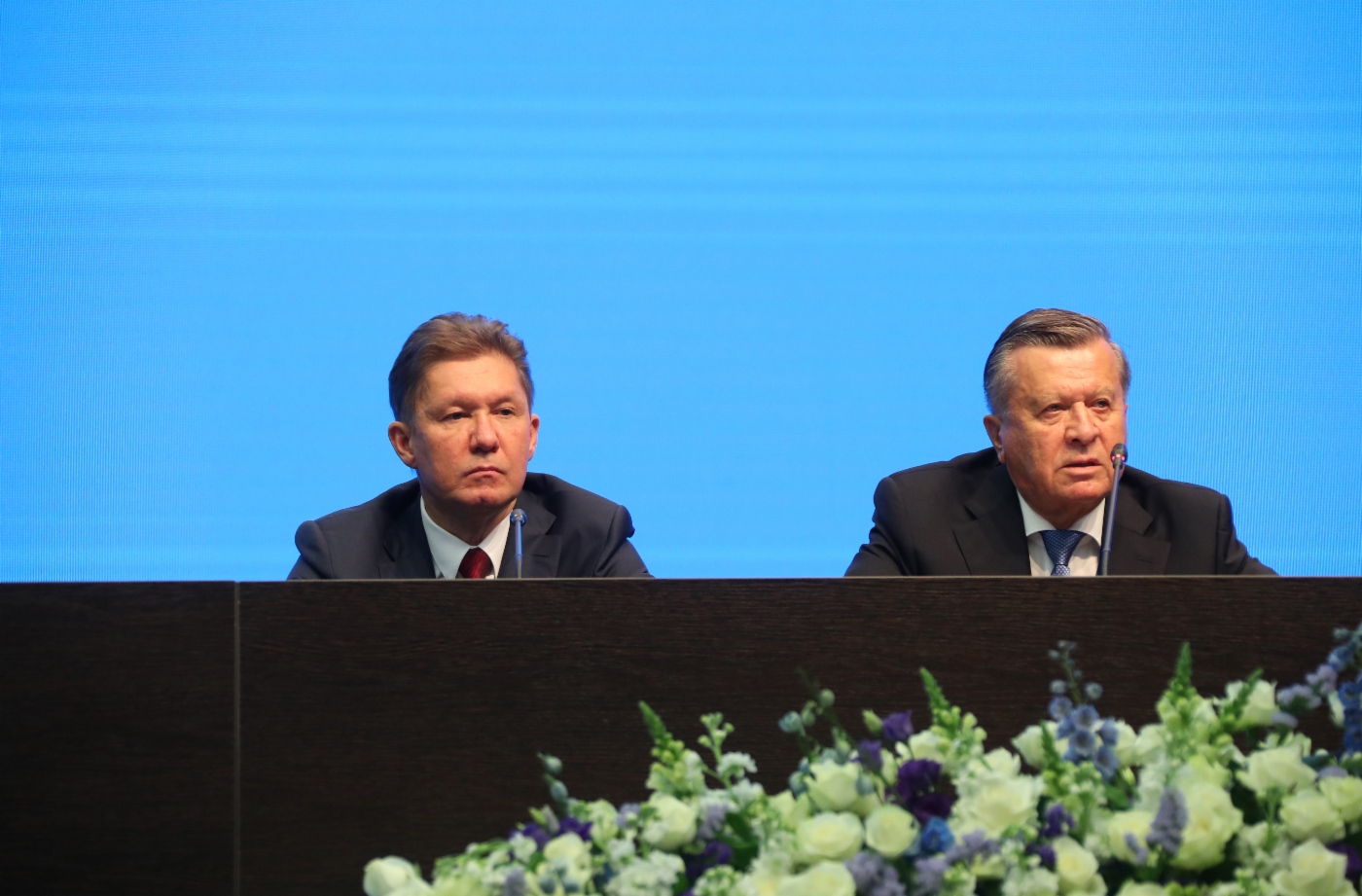 Председатель Правления ПАО «Газпром» Алексей Миллер и Председатель Совета директоров ПАО «Газпром» Виктор Зубков