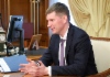 Временно исполняющий обязанности Губернатора Пермского края Максим Решетников во время рабочей встречи с Алексеем Миллером