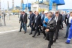 Делегация ОАО «Газпром» во главе с заместителем Председателя Правления Виталием Маркеловым (в центре) приняла участие в церемонии ввода в эксплуатацию компрессорной станции «Кубанская»