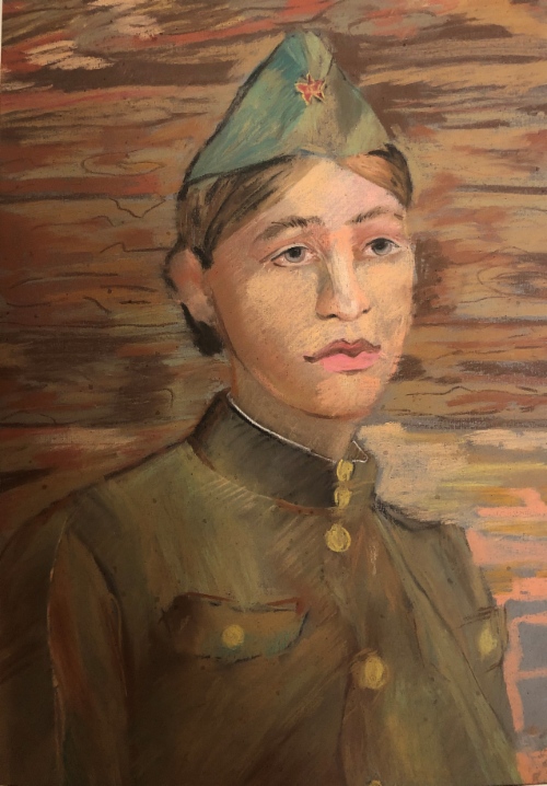 Рисунок победительницы конкурса «Лица Великой Победы»