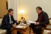 Алексей Миллер и Александр Дрозденко во время рабочей встречи