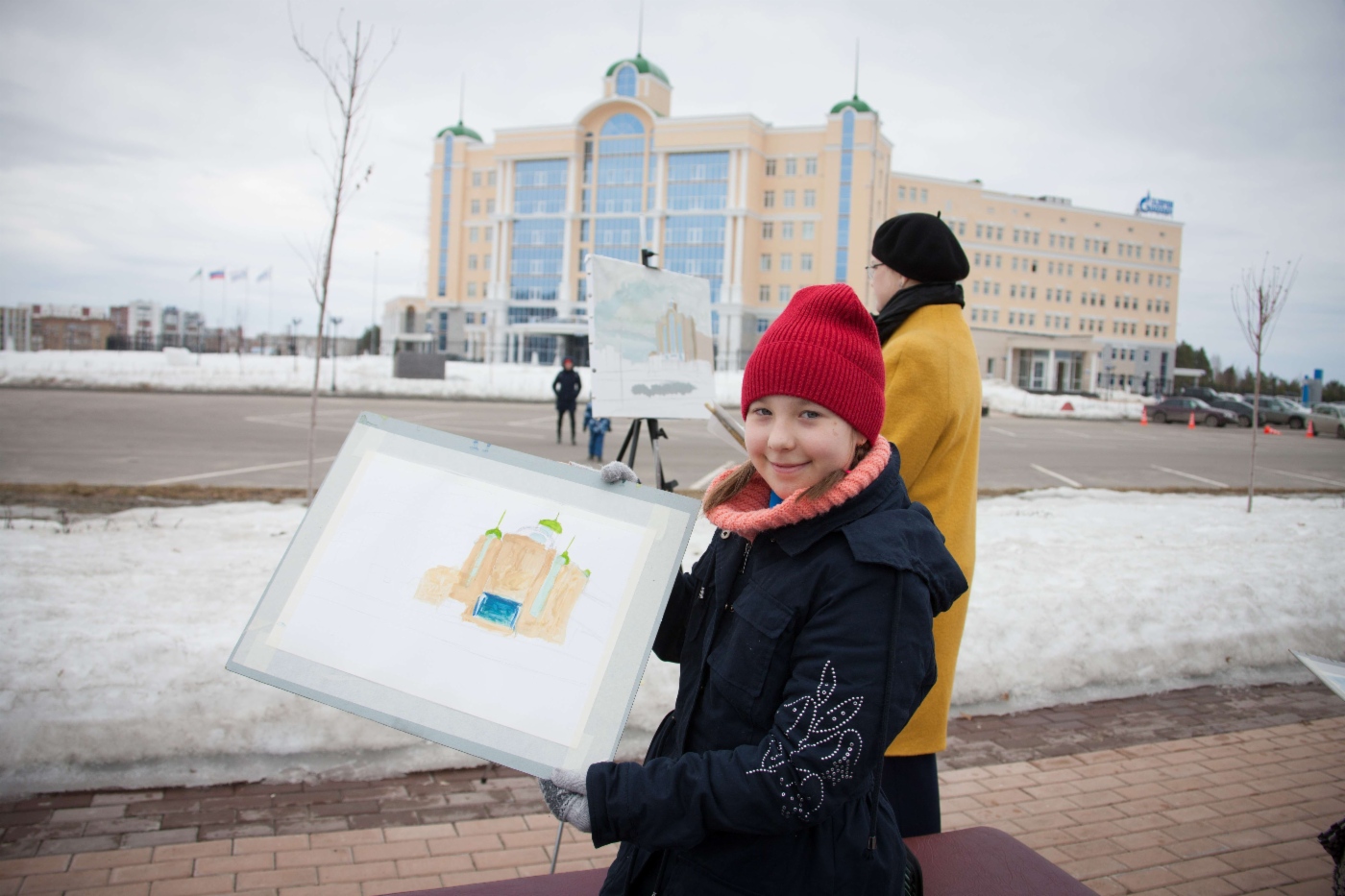 Пленэр на открытом воздухе для 16 участников конкурса «Юный художник»
