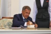 В Казани состоялась рабочая встреча Президента Республики Татарстан Рустама Минниханова и Алексея Миллера