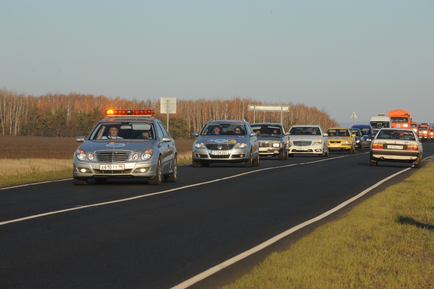 Автопробег «Голубой коридор — 2011», трасса Оренбург — Самара, 23 октября 2011 года