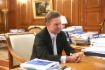 Алексей Миллер во время рабочей встречи с Вячеславом Гайзером