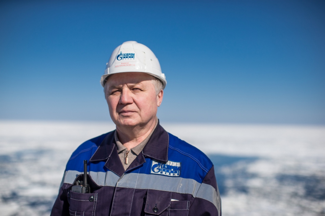 «Газпром» стал пионером освоения российского шельфа Арктики. Капитан платформы «Приразломная» Сергей Костромской