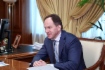 Министр Российской Федерации по делам Северного Кавказа Лев Кузнецов во время рабочей встречи с Алексеем Миллером