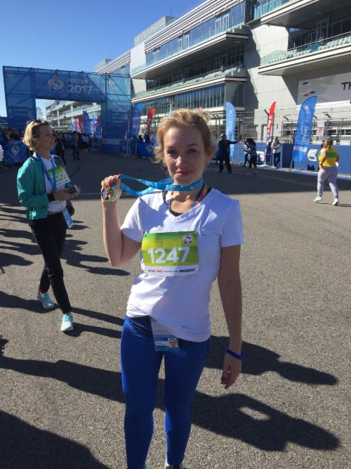 Светлана Клементьева после забега на 2017 м