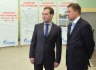 Председатель Правительства РФ Дмитрий Медведев и Алексей Миллер во время торжественных мероприятий, посвященных выводу Заполярного месторождения на полную проектную мощность