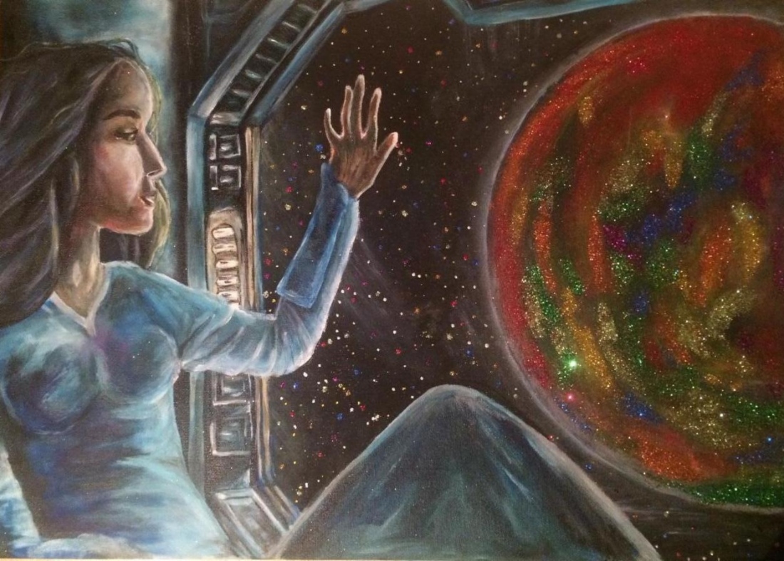 3 место. Бабкина Алина, 16 лет. ДПК. Космические дали. Жигаловская ДШИ