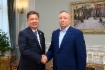 Состоялась рабочая встреча Алексея Миллера и Губернатора Санкт-Петербурга Александра Беглова