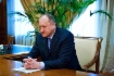 Губернатор Камчатского края Владимир Илюхин во время рабочей встречи с Алексеем Миллером