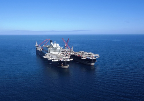 Крупнейшее в мире строительное судно Pioneering Spirit будет строить глубоководный участок газопровода «Турецкий поток»
