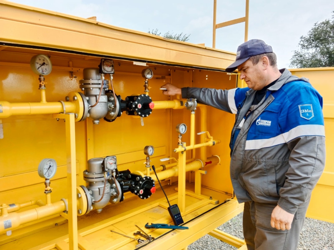 Пункт редуцирования газа в поселке Корниловка