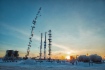 Строительство установки комплексной подготовки газа № 3 Чаяндинского нефтегазоконденсатного месторождения, январь 2018 года