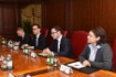 Председатель Правления Wintershall Holding GmbH Марио Мерен (второй справа) во время рабочей встречи с Алексеем Миллером