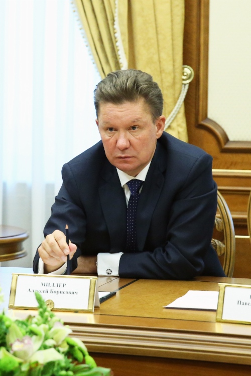Алексей Миллер во время рабочей встречи с Президентом Республики Татарстан Рустамом Миннихановым