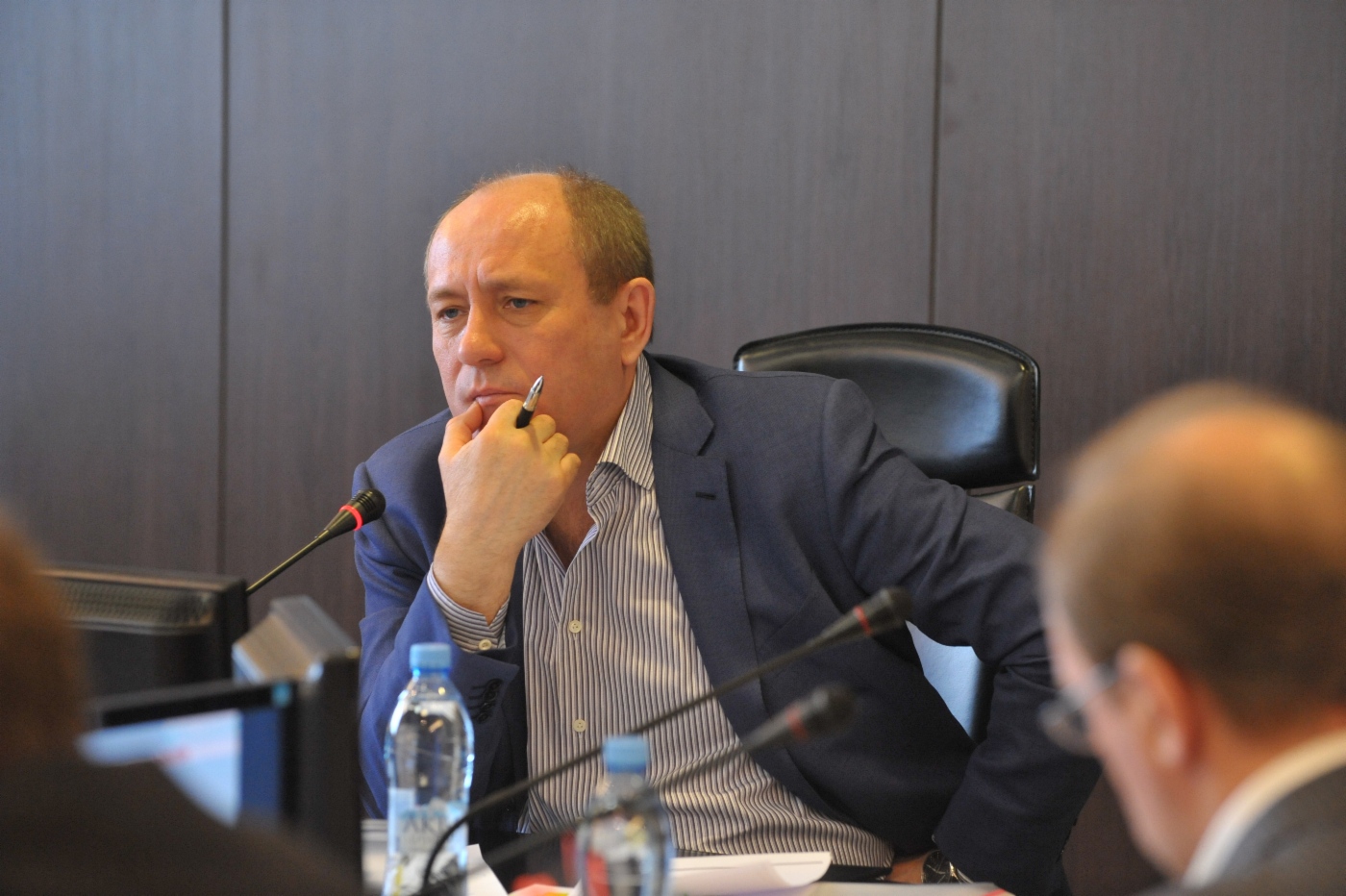 Виталий Маркелов во время совещания по вопросам строительства газотранспортных объектов, расположенных на Северо-Западе страны (Санкт-Петербург)