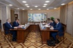 Встреча генерального директора ООО «Газпром межрегионгаз» Сергея Густова с губернатором Псковской области Михаилом Ведерниковым