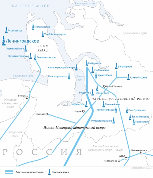 Открыта новая газовая залежь на шельфе Ямала