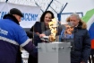 Глава администрации Ильинского сельского поселения Ольга Сорокина, генеральный директор АО «Газпром газораспределение Владимир» Алексей Конышев (справа)