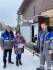 Специалисты «Газпром газораспределение Вологда» и местная жительница. На стене дома установлен термоблок с котлом