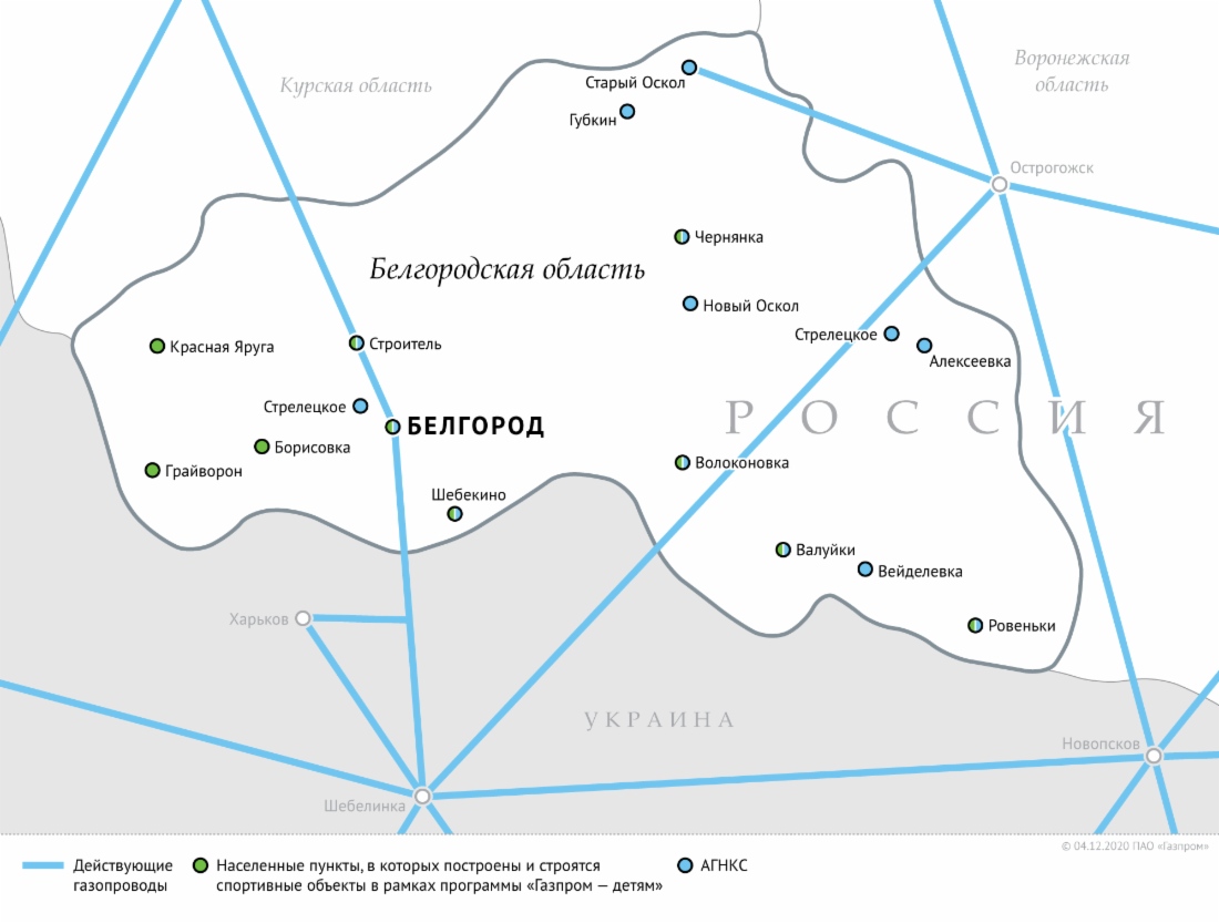 Программа газификации карта