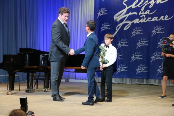 Во время церемонии награждения