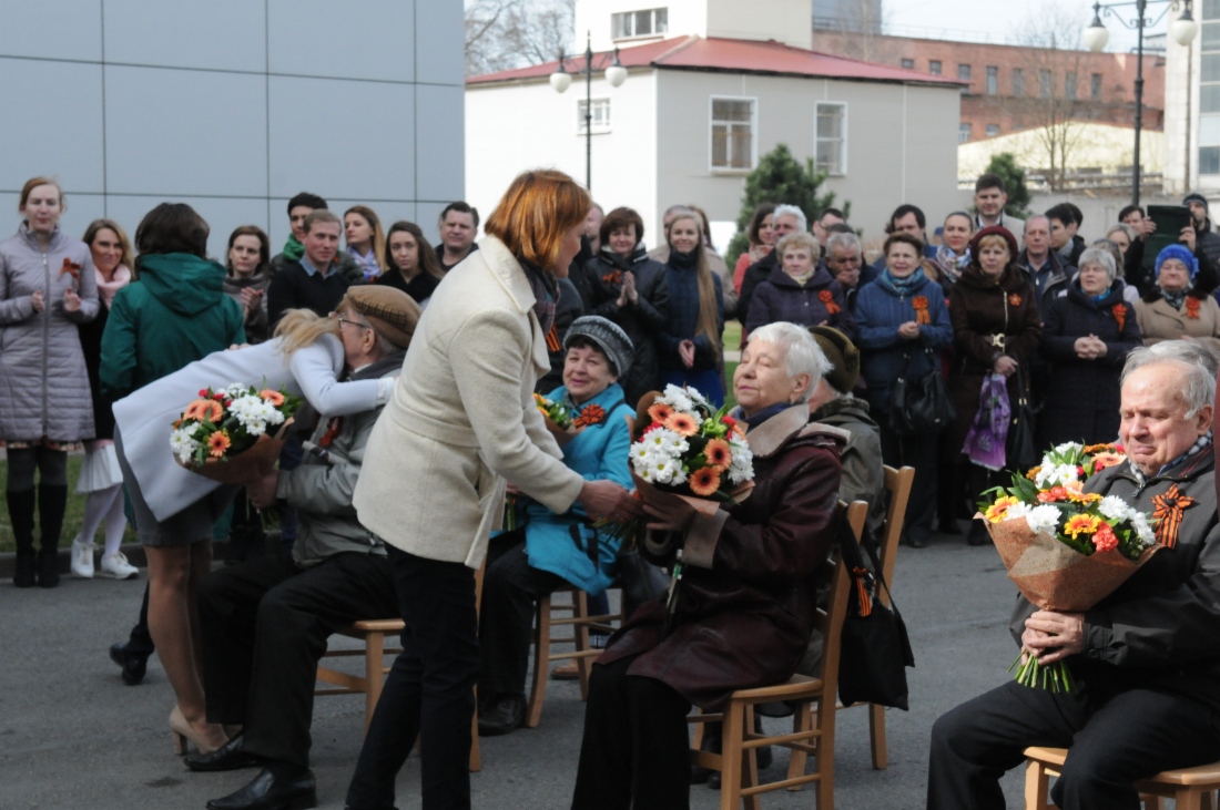 Главные гости митинга — ветераны