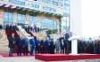 Заместитель генерального директора по производству ООО «Газпром трансгаз Махачкала» Ханакай Ханакаев приветствует гостей и участников торжественного открытия музейного комплекса