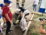 Юные пожарные за работой