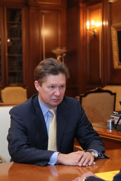 Алексей Миллер во время рабочей встречи с Главой Чувашской Республики Михаилом Игнатьевым