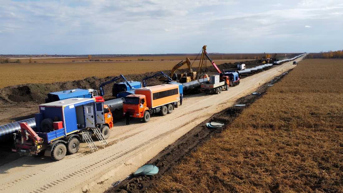 Строительство газопровода «Белогорск — Хабаровск» на Дальнем Востоке ведется по графику