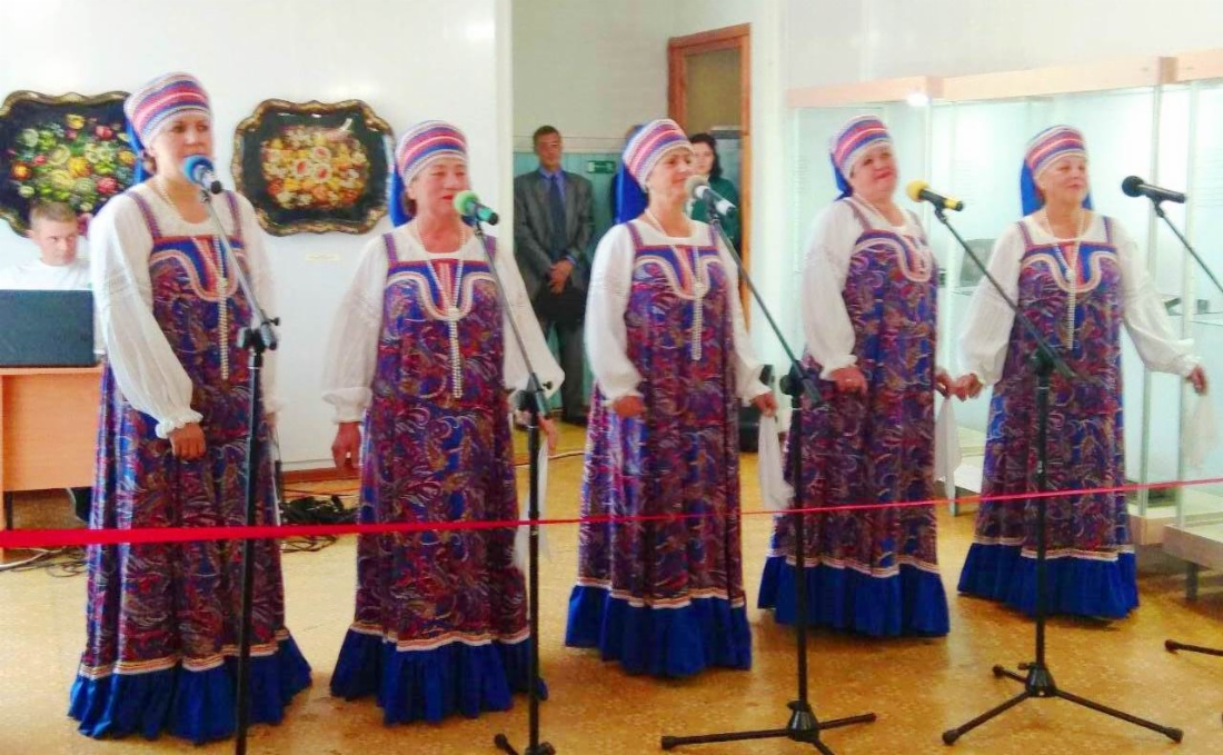 Во время открытия выставки