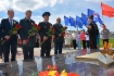 Возложение цветов к Вечному огню в поселке Советский Республики Марий Эл
