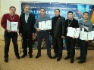 Участники конкурса и их наставники (слева направо): Василий Крючков, главный сварщик ООО «Газпром добыча Оренбург» Игорь Федотов, Максим Осипов, ветеран ООО «Газпром добыча Оренбург», бывший главный сварщик Александр Церковнов, Алексей Чистяков и Дамир Валикаев