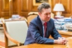 Алексей Миллер во время рабочей встречи с главой НАК «Нафтогаз Украины» Евгением Бакулиным
