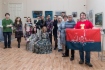 Участники Арктической экспедиции на открытии выставки в Русском географическом обществе
