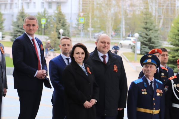 Церемония встречи Знамени Победы 27 мая в Югорске (ХМАО-Югра)
