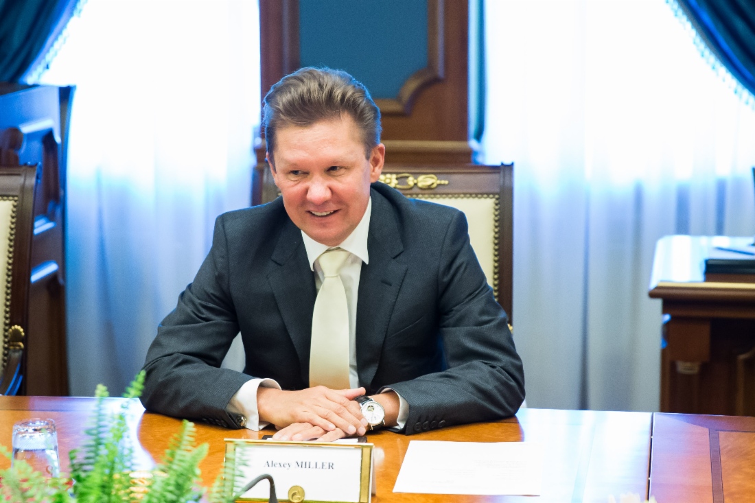 Алексей Миллер во время рабочей встречи с Милорадом Додиком
