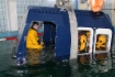 Тренировка с моделированием аварийной посадки вертолета  на водную акваторию