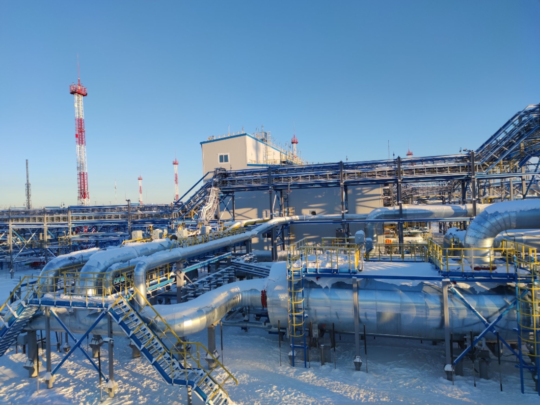Установка предварительной подготовки газа № 4 на Чаяндинском нефтегазоконденсатном месторождении ООО «Газпром добыча Ноябрьск»