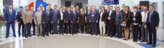 На торжественном мероприятии, посвященном добыче 200 млрд кубометров газа