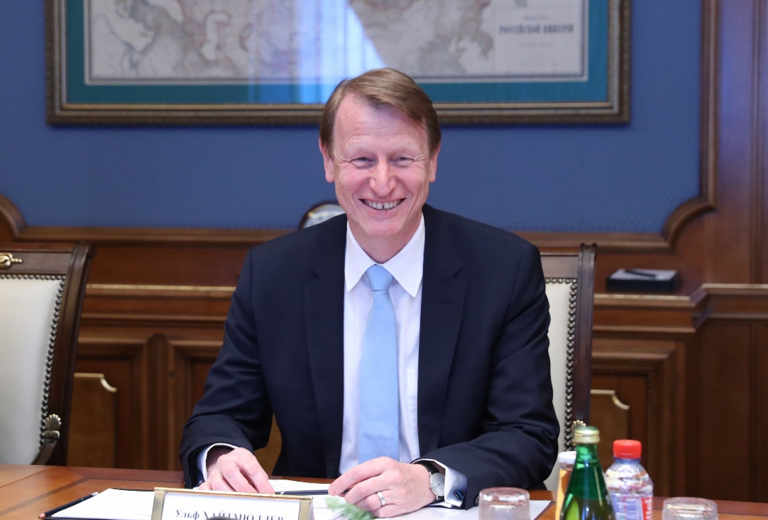 Состоялась рабочая встреча Председателя Правления Verbundnetz Gas AG (VNG) Ульфа Хайтмюллера и Алексея Миллера
