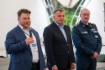 Приветствие участникам форума от генерального директора «Газпром добыча шельф Южно-Сахалинск» Валерия Гурьянова (на первом плане), замначальника Департамента — Начальника Управления ПАО «Газпром» Дмитрия Пономаренко и генерального директора «Газпром газобезопасность» Анатолия Сорокина