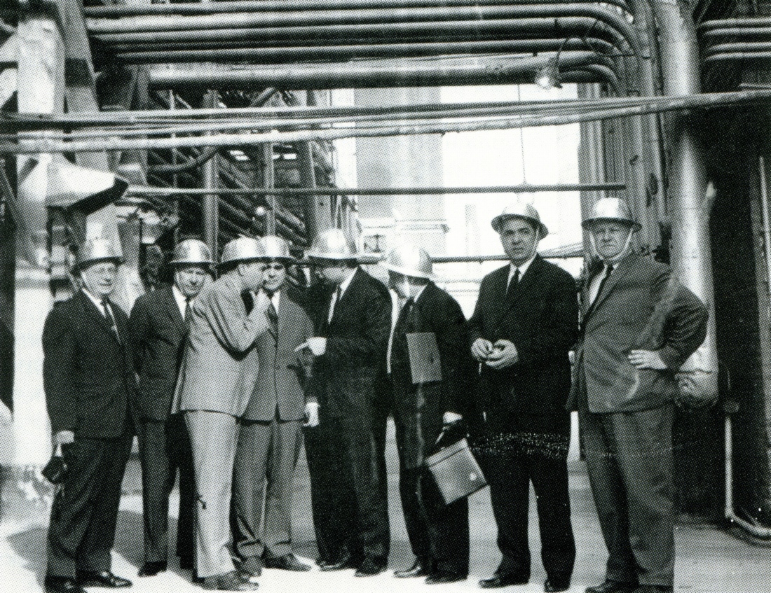 На Нижневартовском газоперерабатывающем заводе. 1970 год