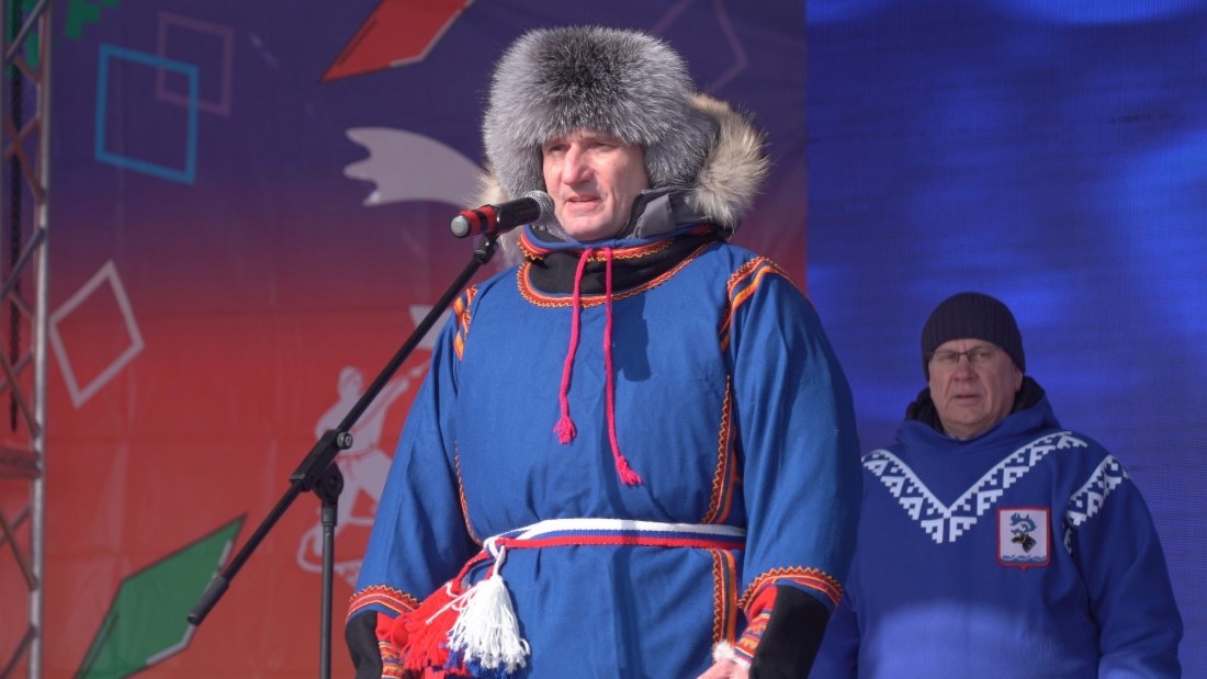 Генеральный директор «Газпром добыча Надым» Дмитрий Щёголев поздравил гостей праздника